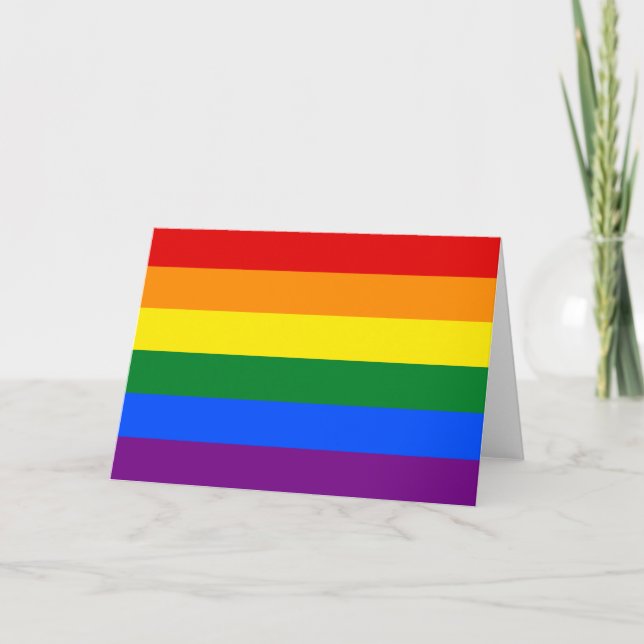 LGBT pride flag Card (Front)