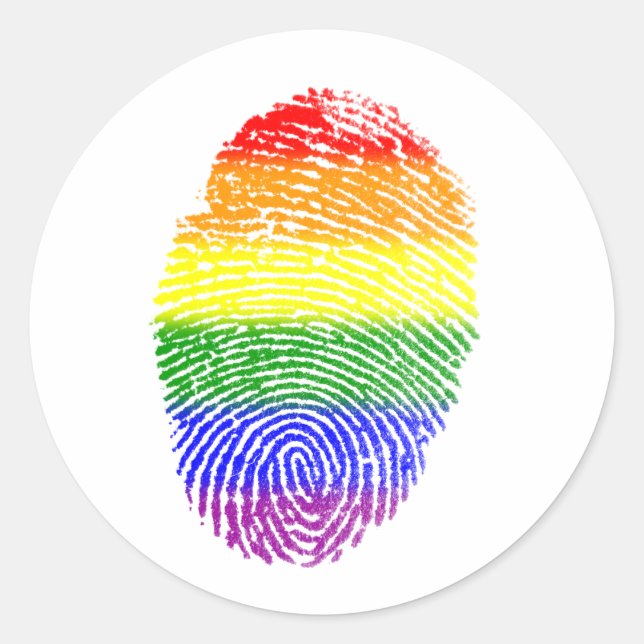 LGBT Pride flag Classic Round Sticker (Front)