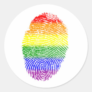LGBT Pride flag Classic Round Sticker