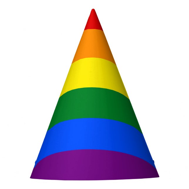 LGBT pride flag Party Hat (Front)