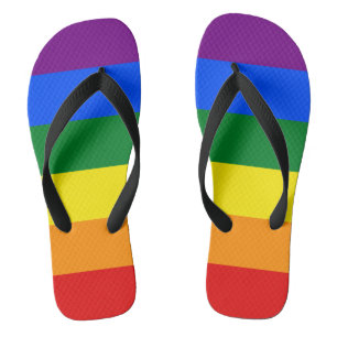 LGBT Pride Flag Rainbow Colours Thongs