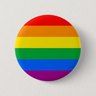 LGBT Pride Flag / Rainbow Flag 6 Cm Round Badge
