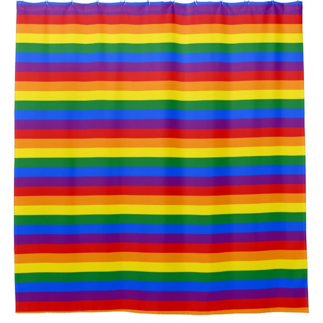 LGBT pride flag Shower Curtains (Front)