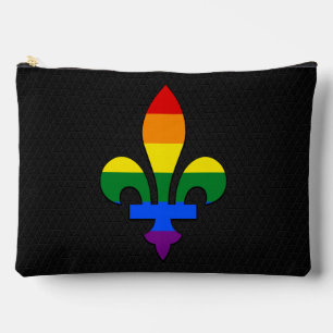 LGBT pride fleur-de-lis Accessory Pouch