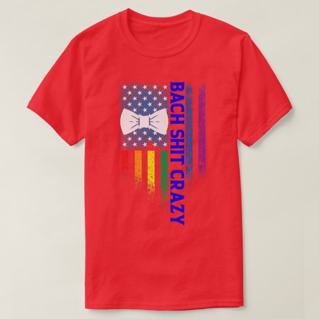 Lgbt Pride Gay Bachelor Party Engagement 1354  T-Shirt (Design Front)