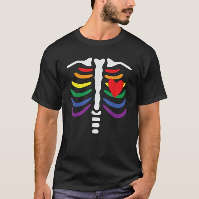 LGBT Pride Gay Lesbian Couple Matching Halloween C T-Shirt (Front)