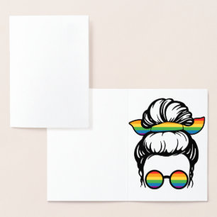 LGBT-Pride. Gay love Foil Card