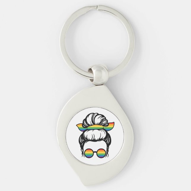LGBT-Pride. Gay love            Keychain (Front)