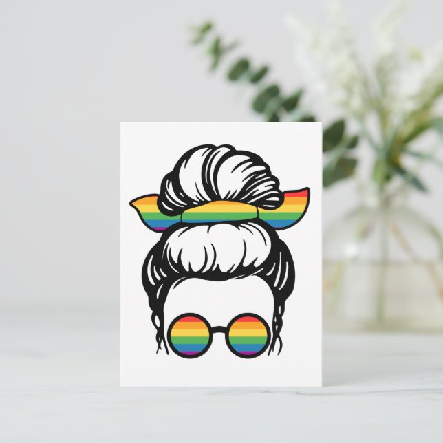 LGBT-Pride. Gay love  Postcard (Standing Front)