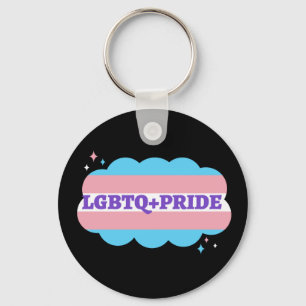 LGBT+Pride. Gay- rainbow love.   Key Ring