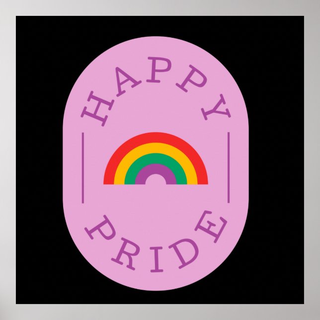 LGBT-Pride. Happy pride. Gay love.     Poster (Front)