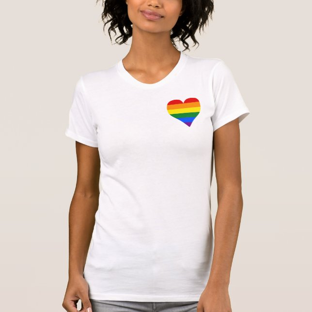 LGBT pride heart T-Shirt (Front)