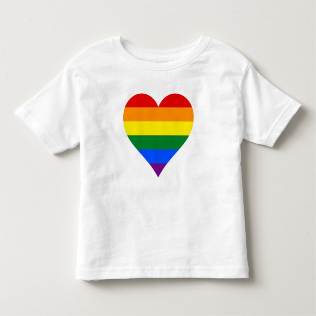 LGBT pride heart T-Shirt (Front)