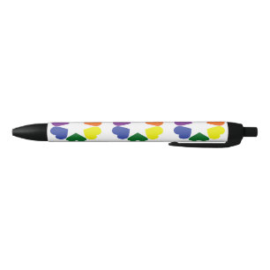 LGBT pride hearts Black Ink Pen