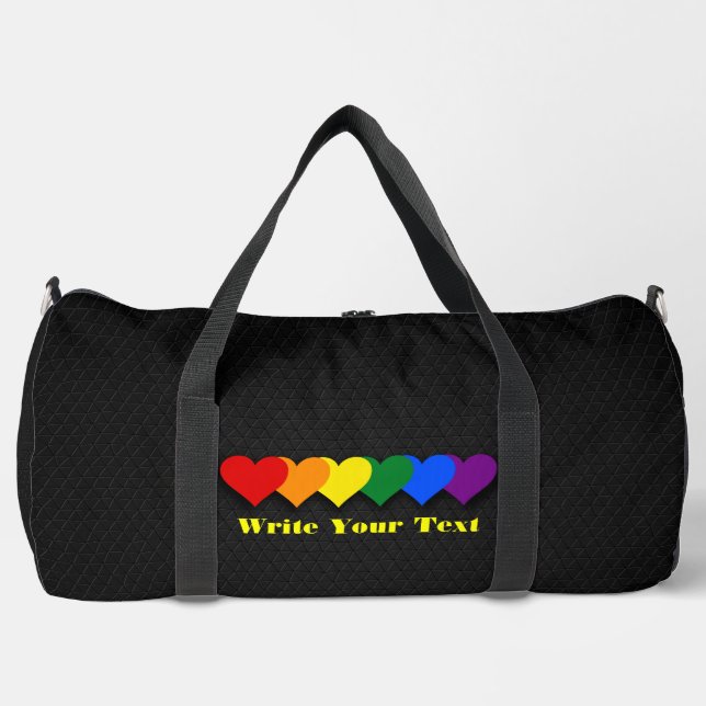 LGBT pride hearts  Duffle Bag (Front)