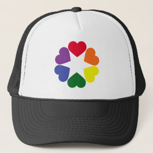 LGBT pride hearts Trucker Hat