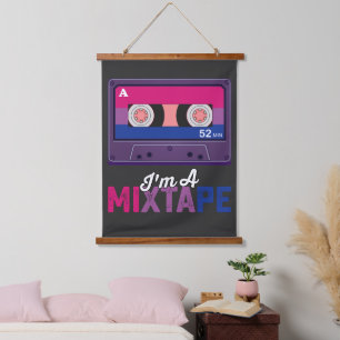 LGBT Pride Im A Mixtape Cassette Bi Hanging Tapestry