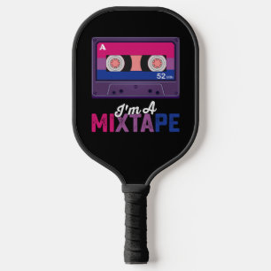 LGBT Pride Im A Mixtape Cassette Bi Pickleball Paddle