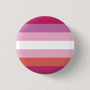 LGBT Pride Lesbian Flag Button