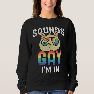 Lgbt Pride Lgbtq Flag Sounds Gay Im In Sweatshirt