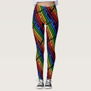 LGBT Pride Love is Love Equality Rainbow Flag Leggings
