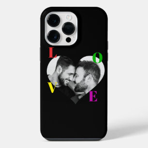 LGBT Pride LOVE Letters Black & White Photo Custom iPhone 14 Pro Max Case