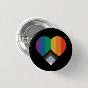 LGBT+pride love. Rainbow flag     3 Cm Round Badge