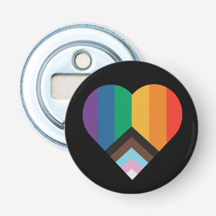 LGBT+pride love. Rainbow flag Bottle Opener