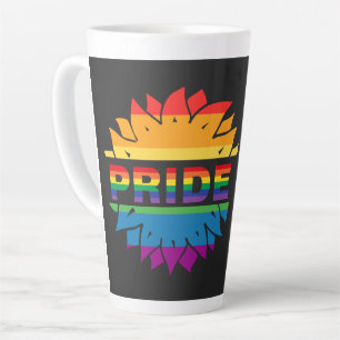 LGBT+Pride love. rainbow flower Coffee Mug