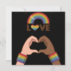 LGBT+Pride. Love rainbow. Heart.       Poster