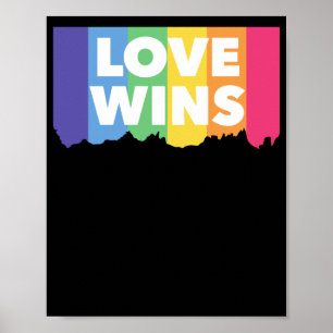 LGBT+pride. love wins. Queer. Poster