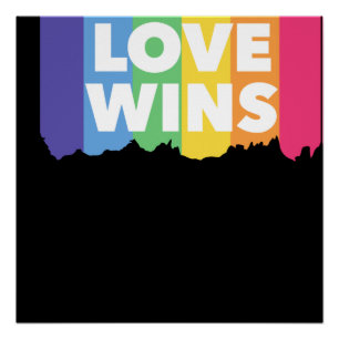 LGBT+pride. love wins. Queer. Poster