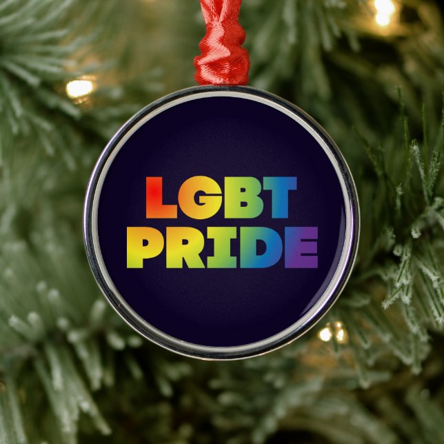 LGBT PRIDE METAL ORNAMENT (Tree)