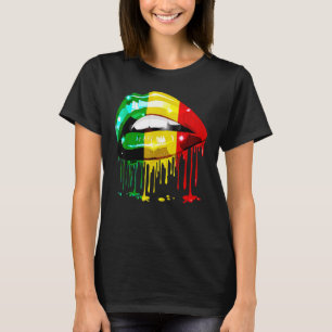 Lgbt Pride Month Rainbow Flag Lips Gay Bisexual Le T-Shirt