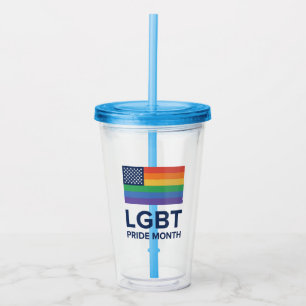LGBT Pride Month United States Acrylic Tumbler