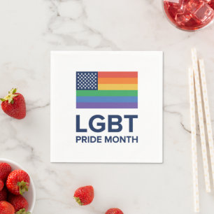 LGBT Pride Month   United States Napkin