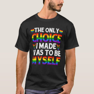 LGBT Pride Myself LGBTQ Gay Lesbian Trans Support T-Shirt