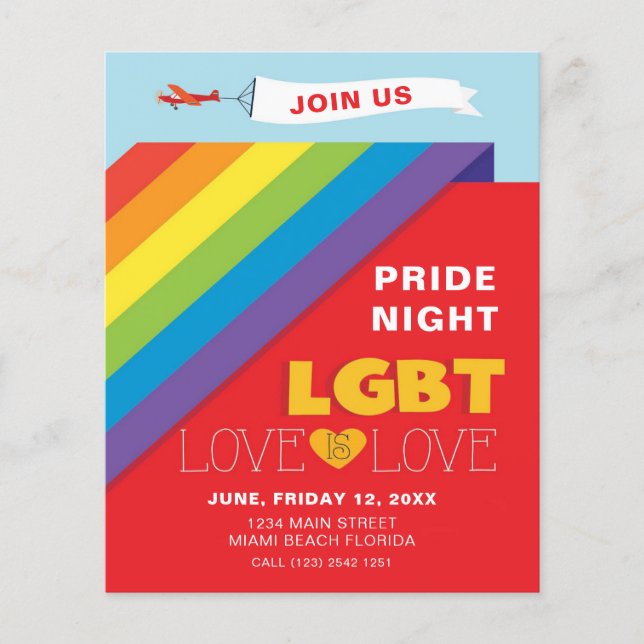 LGBT Pride Night Flyer (Front)