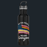 LGBT Pride Parade We The People Means Everyone  710 Ml Water Bottle<br><div class="desc">LGBT Pride Parade We The People Means Everyone Womens Rights Gay Pride Gift Lesbian Flag Bisexual Transgender</div>