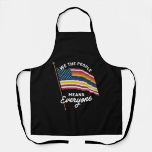 LGBT Pride Parade We The People Means Everyone  Apron