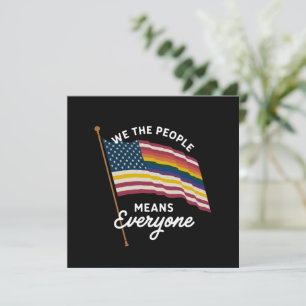 LGBT Pride Parade We The People Means Everyone Invitation