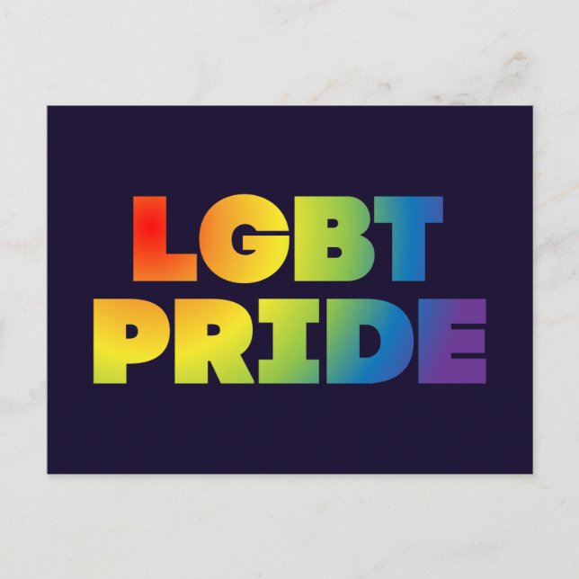 LGBT PRIDE POSTCARD (Front)