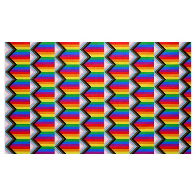 LGBT PRIDE (Progress Pride) Fabric (Fat Quarter)