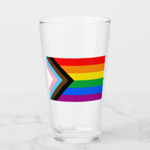 LGBT PRIDE (Progress Pride) Glass