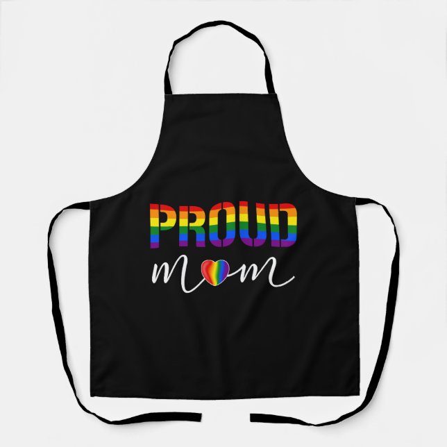 Lgbt Pride Proud Mum Apron (Front)