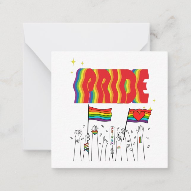 LGBT+Pride. Queer- gay love pride.  Card (Front)