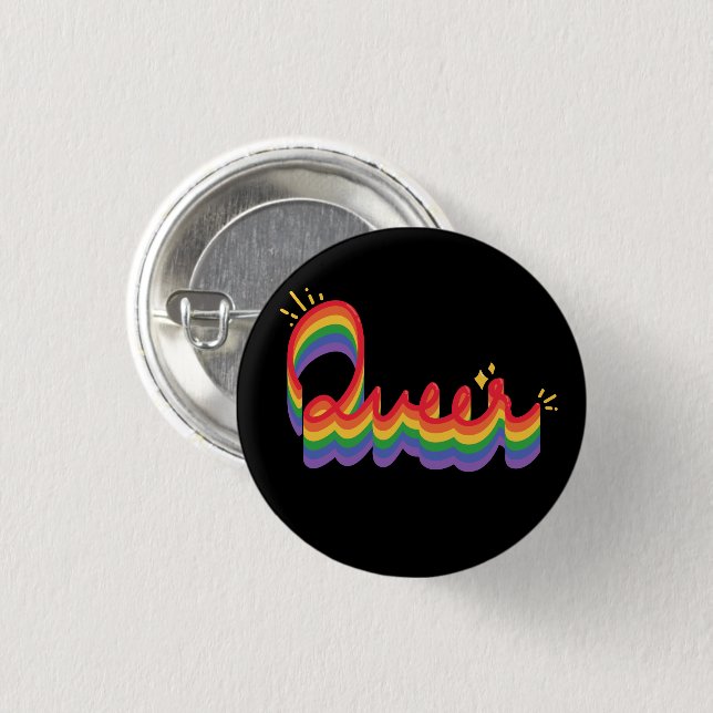 LGBT+ Pride. Queer love.           3 Cm Round Badge (Front & Back)