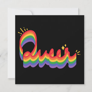 LGBT+ Pride. Queer love.   Card