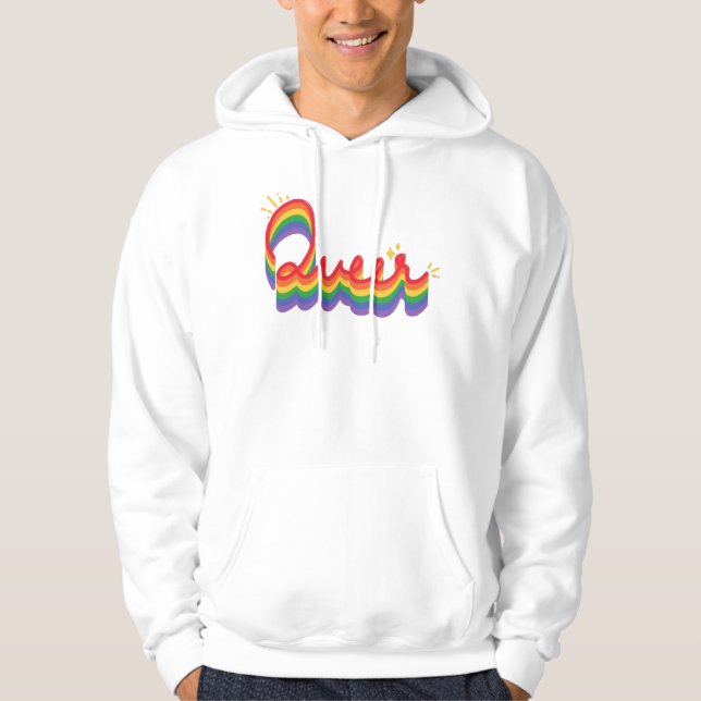 LGBT+ Pride. Queer love.        Hoodie (Front)