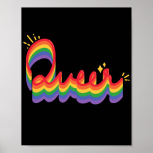 LGBT+ Pride. Queer love. Poster